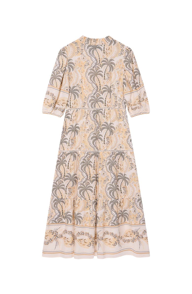 MINT VELVET Palm Print Maxi Dress, Alternate, color, Green