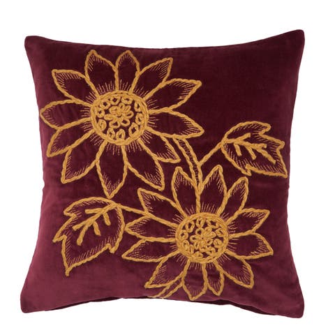 Sunflower Harvest Accent Throw Pillow 18" x 18"