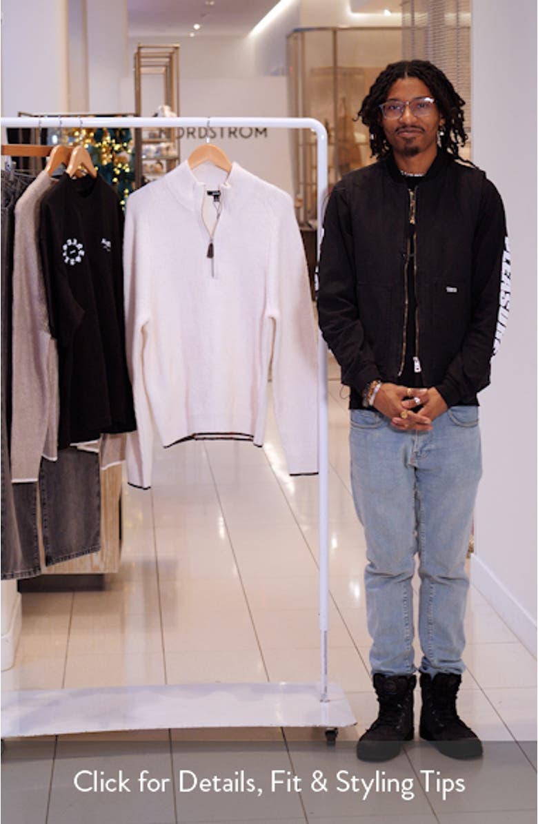 Stockdale Chevron Quarter-Zip Sweater, sales video thumbnail