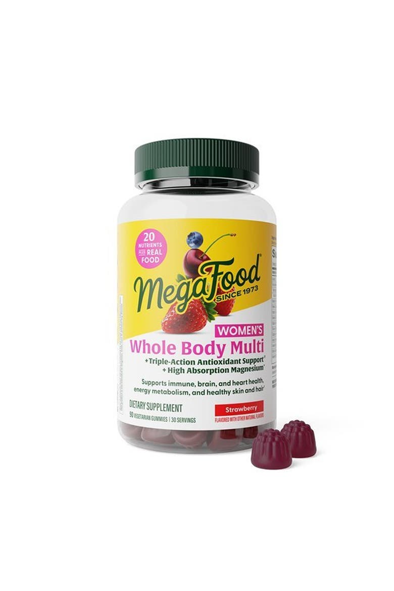 Whole Body Multivitamin Gummies for Women for Healthy Skin & Hair, Vegetarian, 90 Strawberry Gummies, Main, color, None