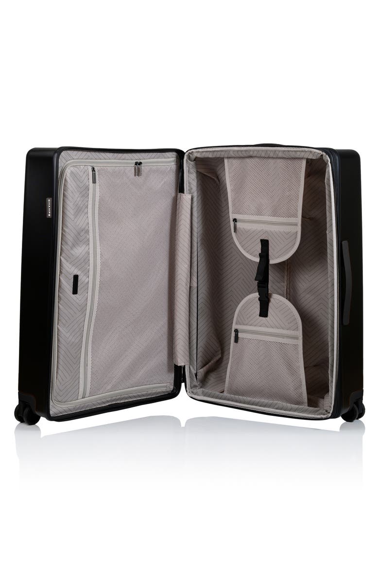 Vintage Muse 3-Piece Hardside Spinner Suitcases, Alternate, color, BLACK/ BLACK