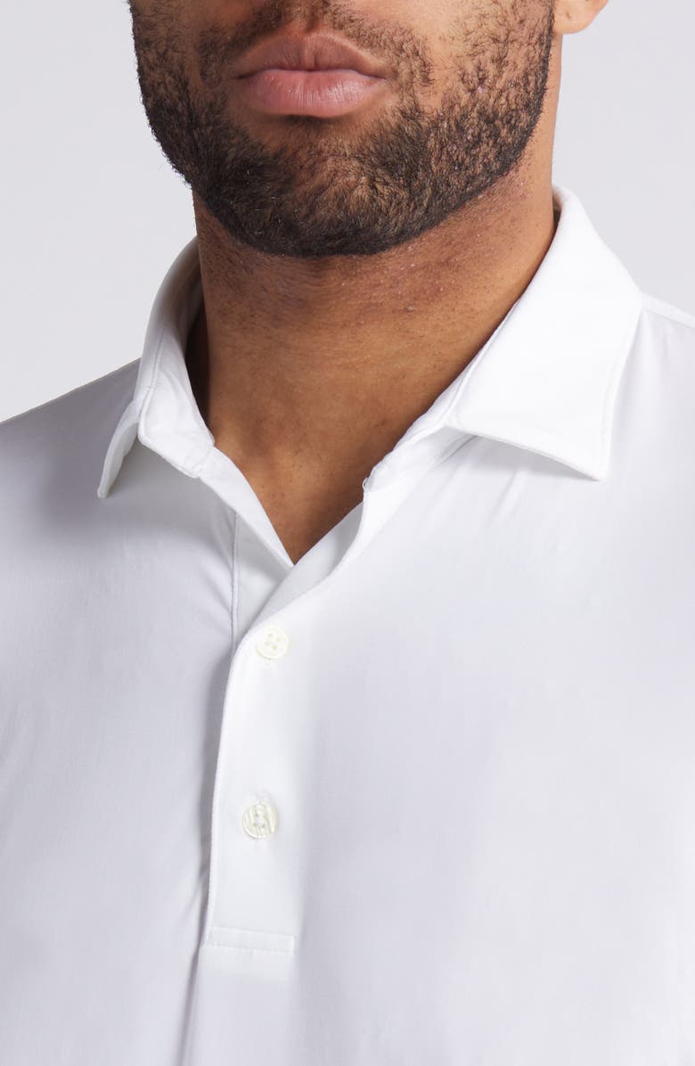 johnnie-O Swing Long Sleeve Performance Polo, Alternate, color, White