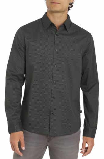 DKNY SPORTSWEAR Campbell Stretch Cotton Button-Up Shirt