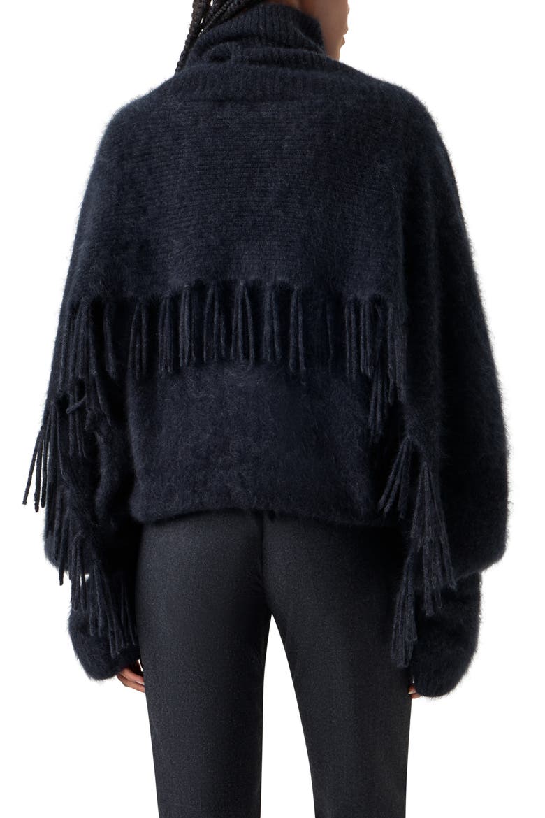 Cloud Fringe Cashmere Sweater, Alternate, color, CHARCOAL