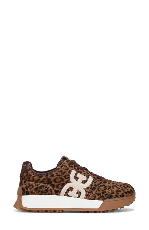 Sam Edelman Langley 3 Genuine Calf Hair Sneaker In Animal Print