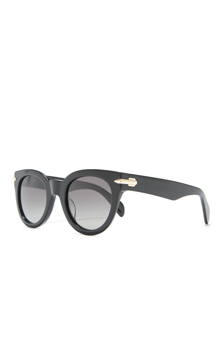 rag & bone Core 50mm Cat Eye Sunglasses, Alternate, color, 
