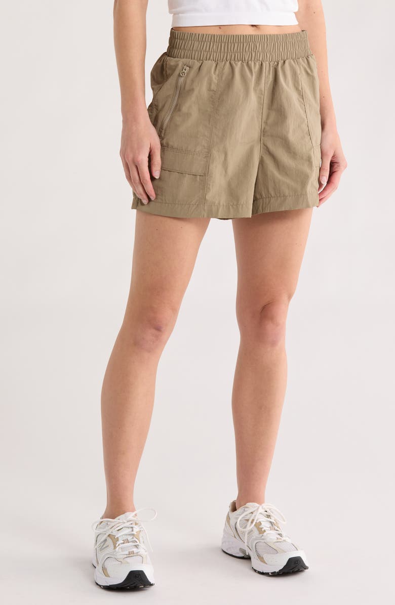 LAYER 8 Nigh Walk Cargo Shorts, Main, color, Taupe