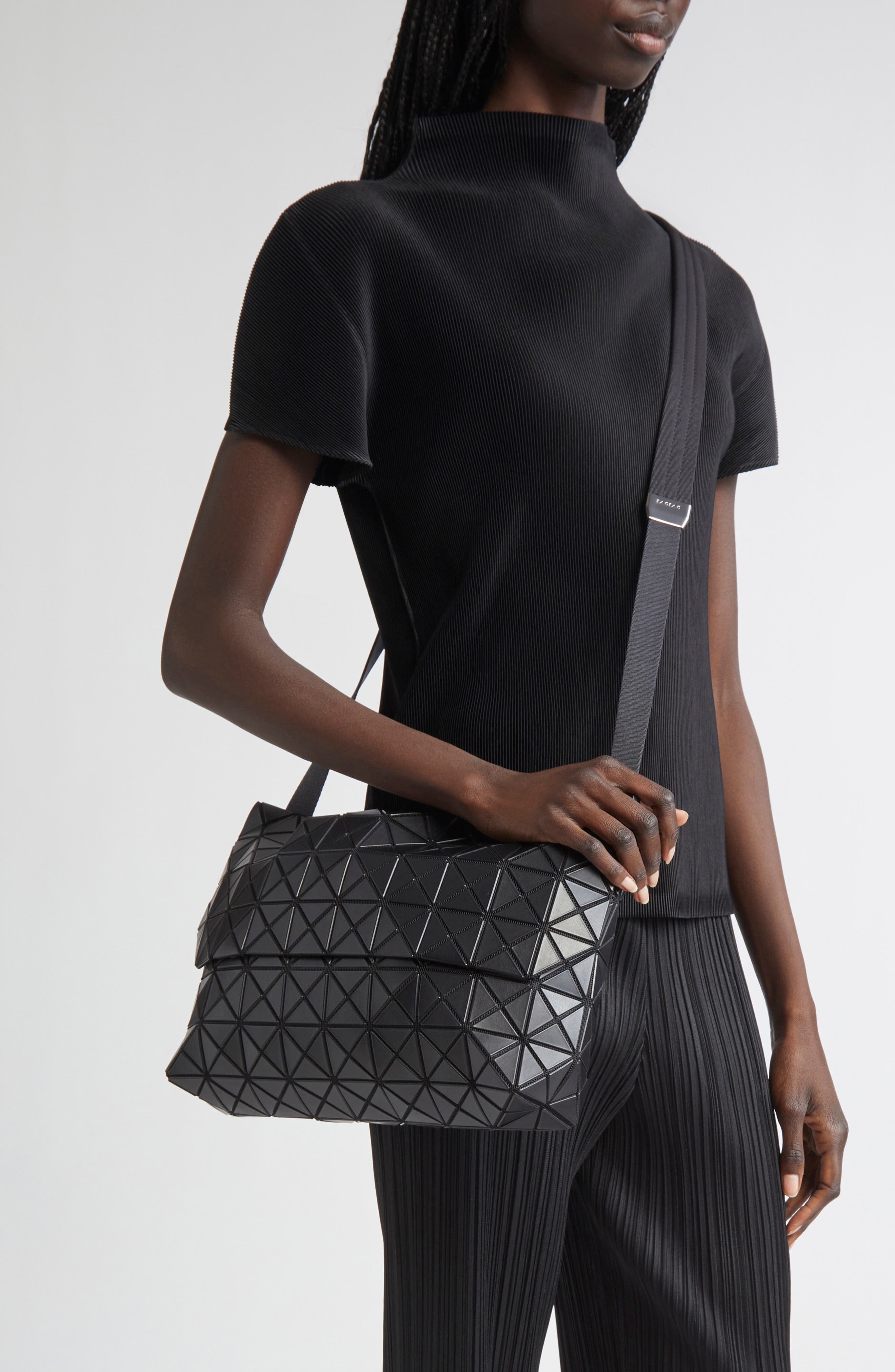 Bao Bao Issey Miyake Prism Sac Crossbody Bag, Alternate, color, Matte Black