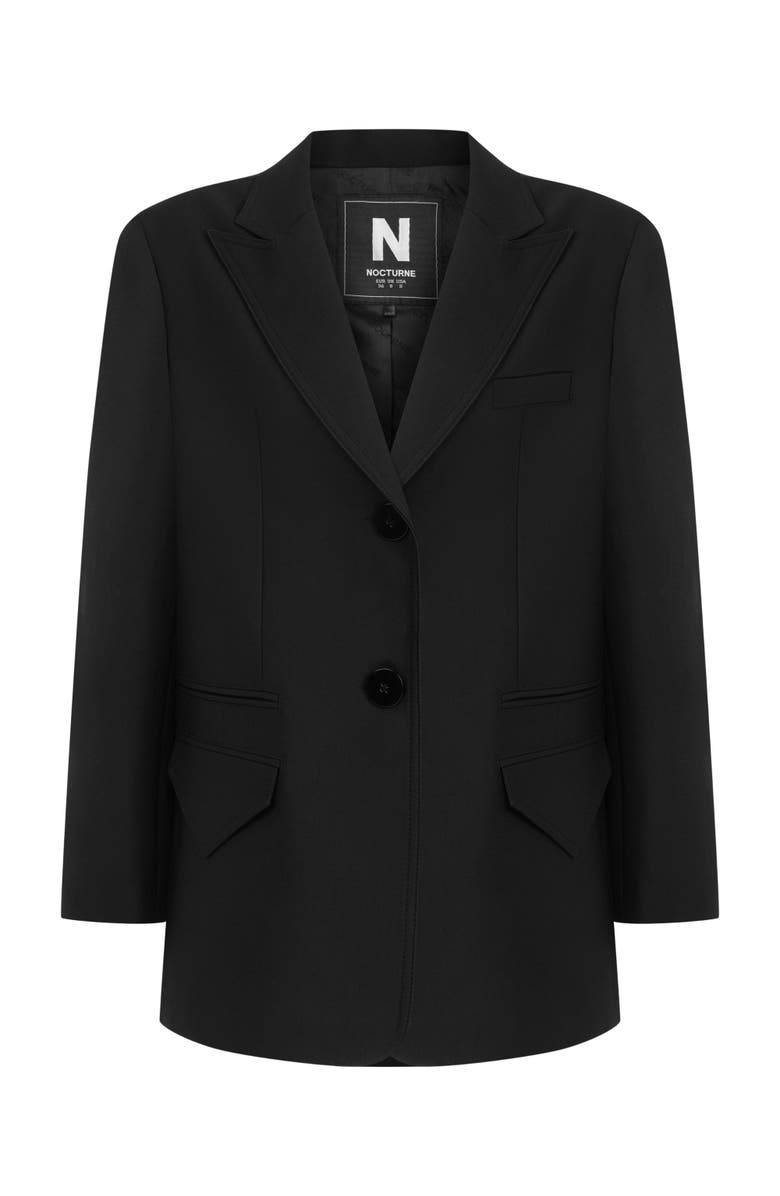 Nocturne Padded Shoulder Blazer Jacket, Alternate, color, 