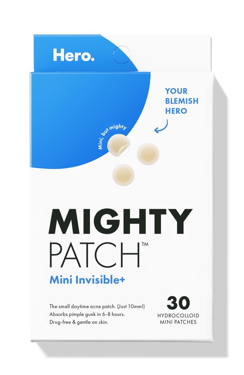 Hero Mighty Patch Mini Invisible+ Hydrocolloid Acne Patches, Main, color, Blue