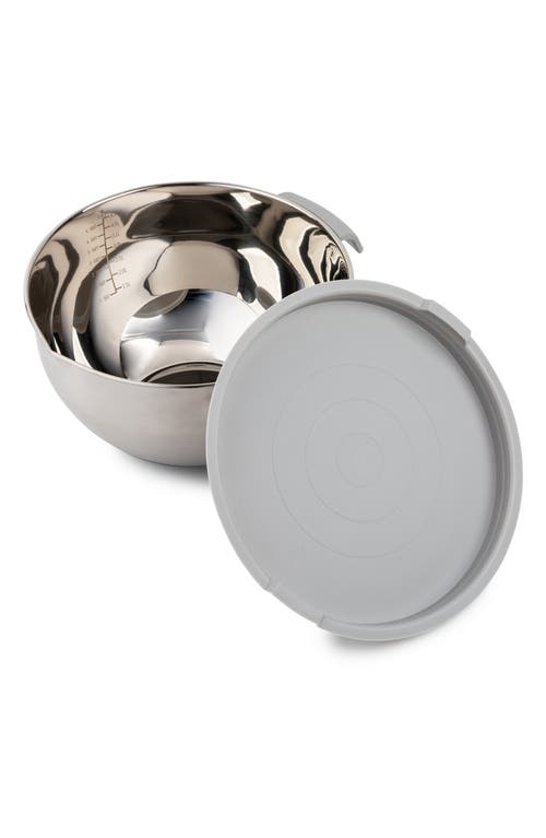 Core Home 6-piece Non-skid Stainless Steel Mixing Bowls & Lids Set In Silver