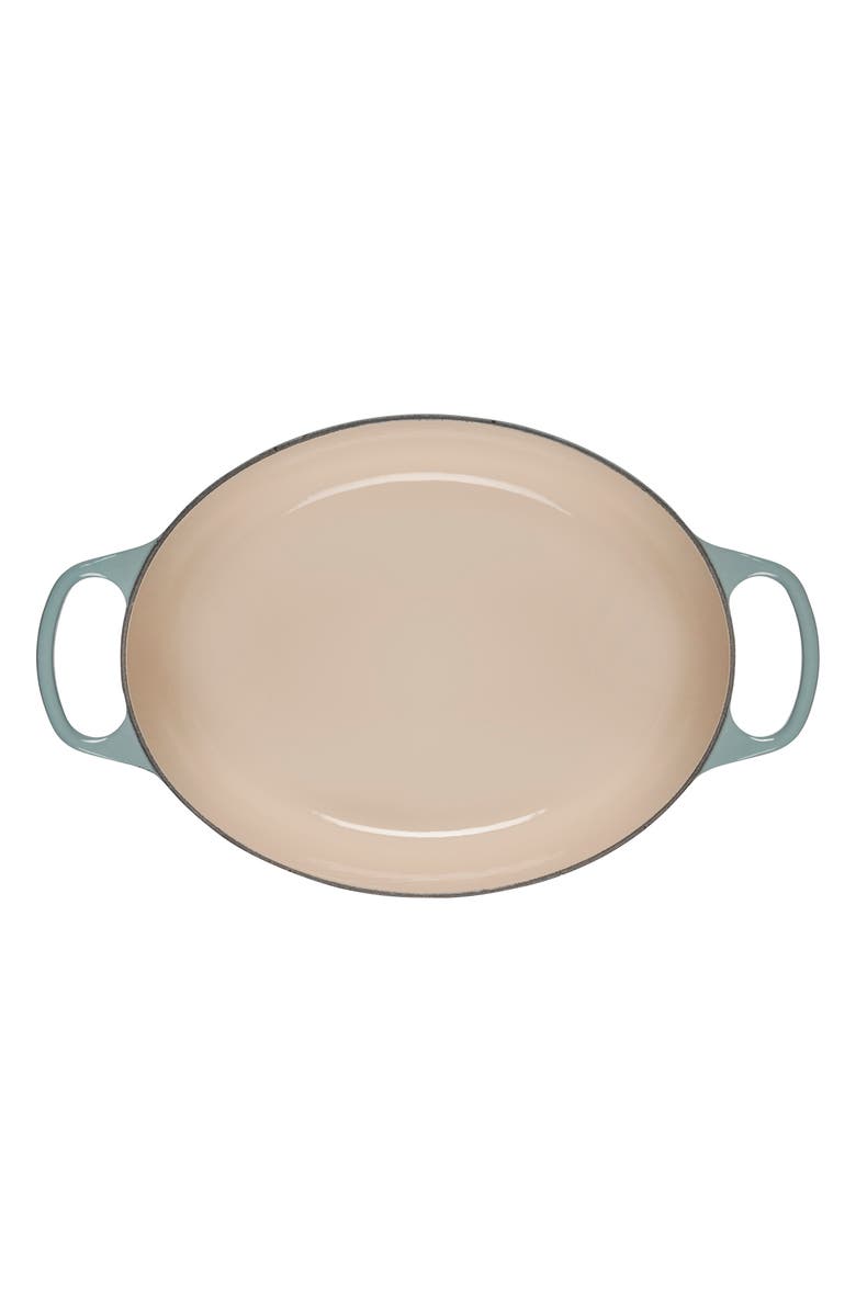 Le Creuset Signature 6.75-Quart Oval Enamel Cast Iron French/Dutch Oven with Lid, Alternate, color, Sea Salt
