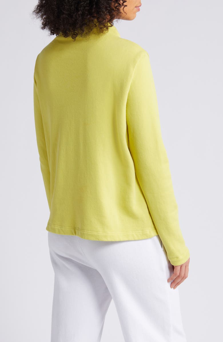 Eileen Fisher Funnel Neck Organic Cotton Top, Alternate, color, 