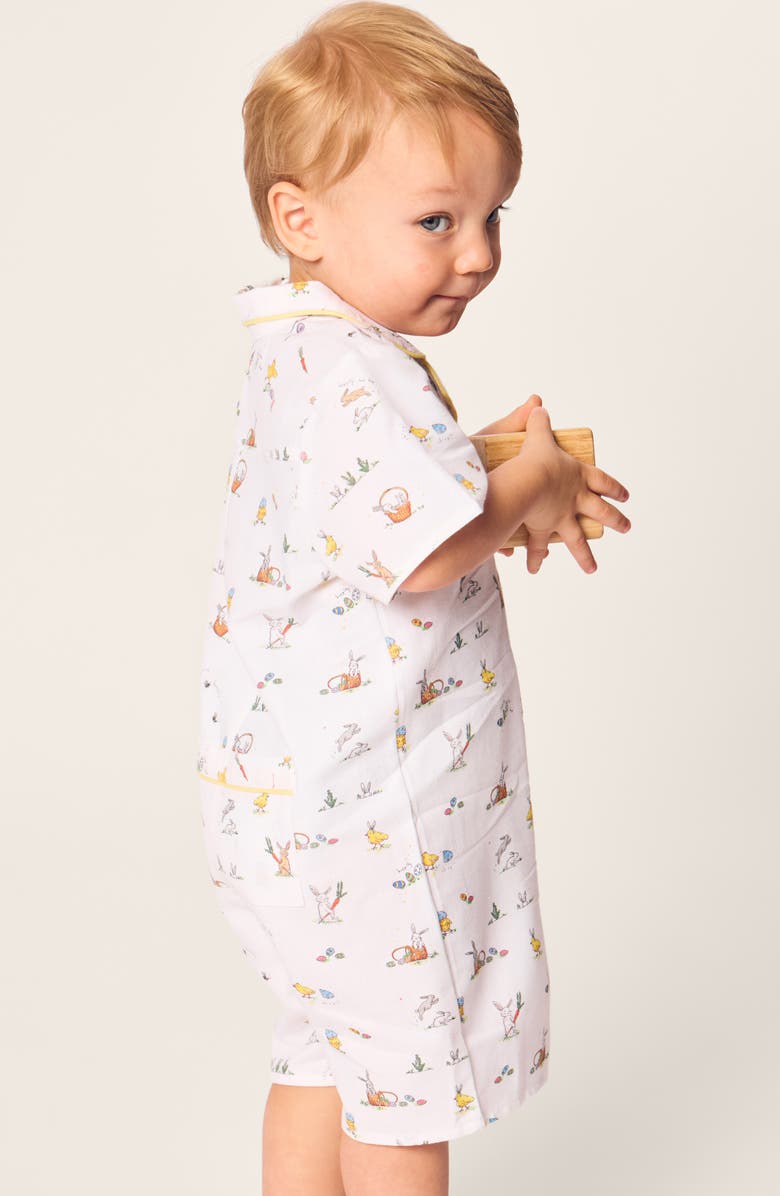 Petite Plume Easter Fitted Twill One-Piece Pajamas, Alternate, color, 