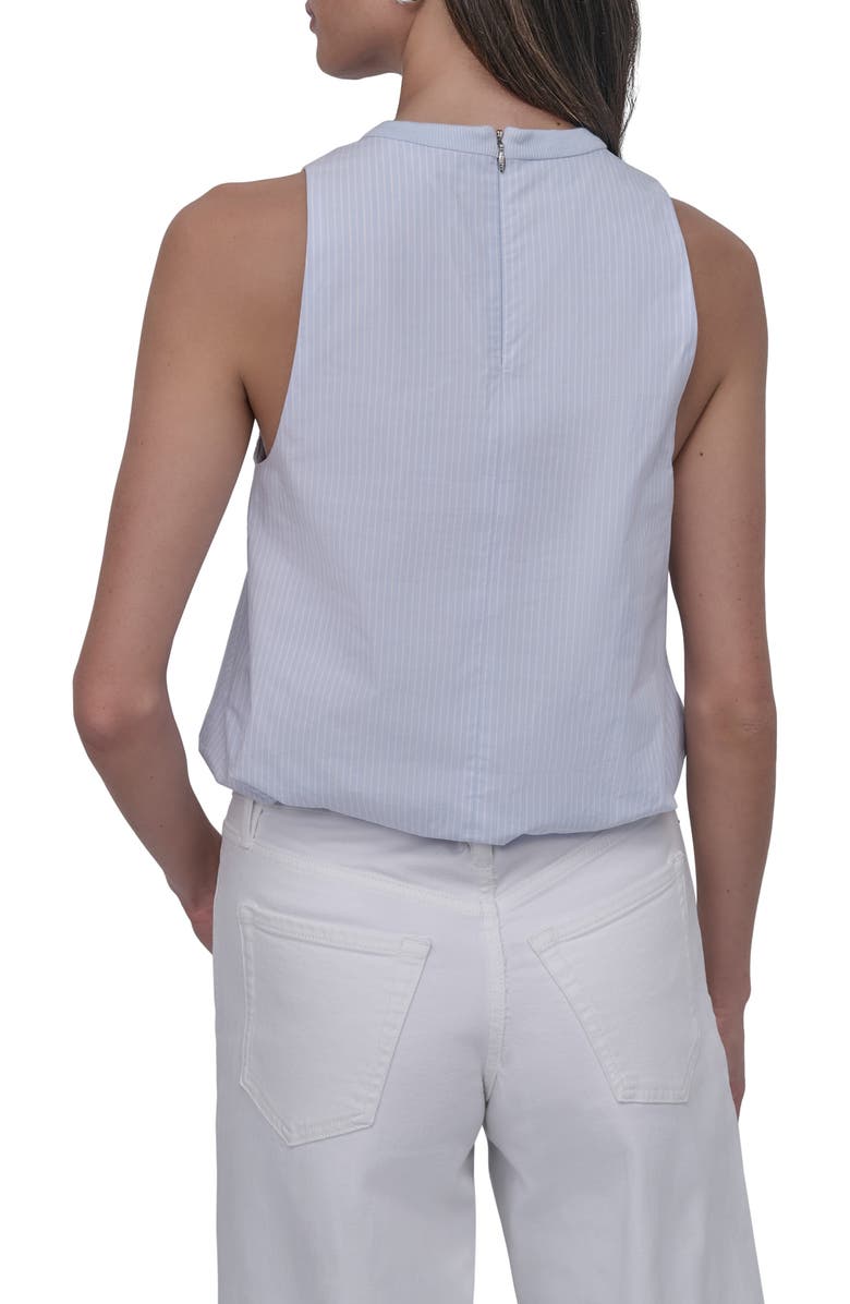 DKNY Jeans Poplin Sleeveless Top, Alternate, color, Harbor