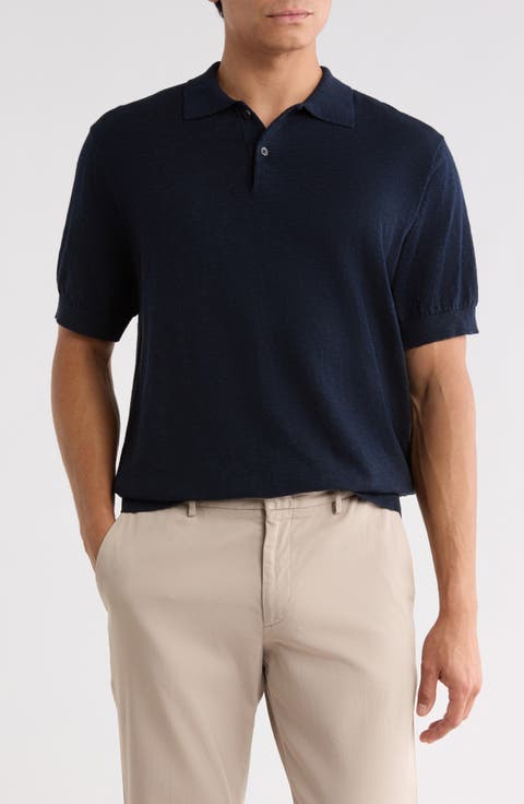 Norris Glacier Cotton & Linen Polo
