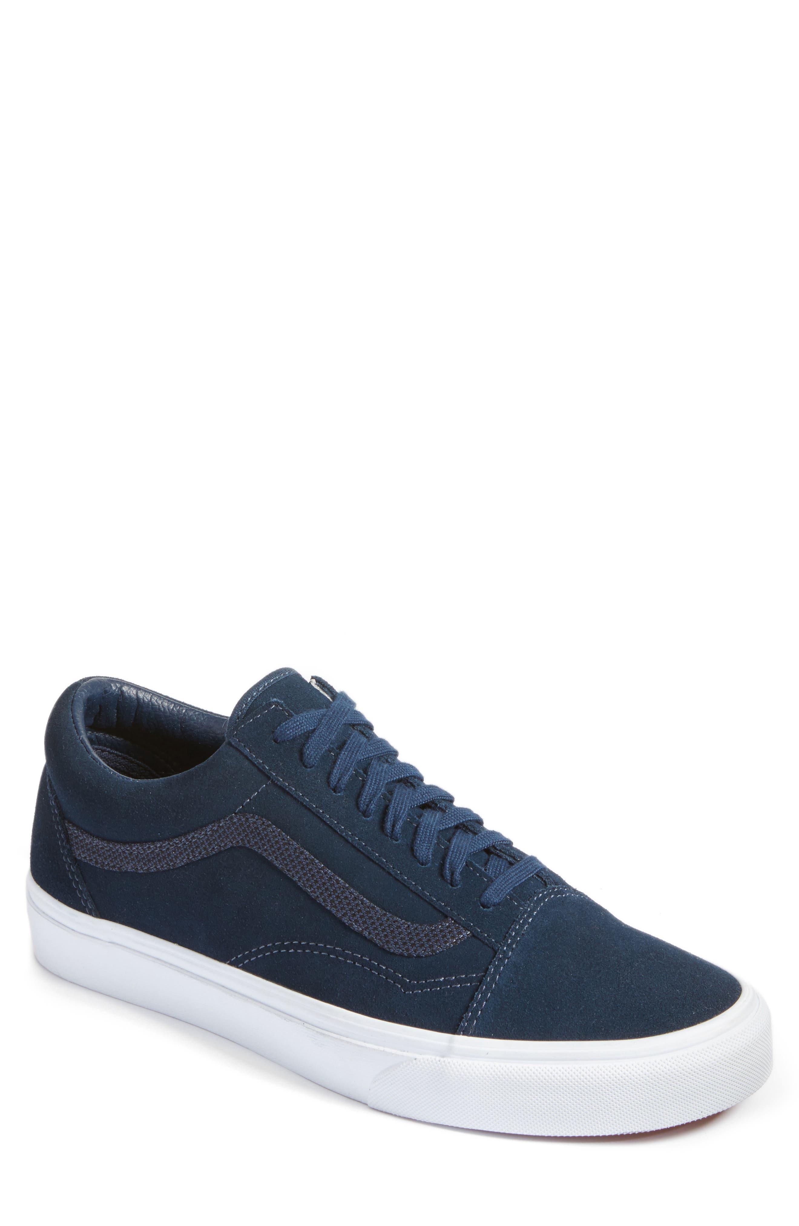 Old Skool Sneaker, Main, color, BLUE REFLECTOR SUEDE