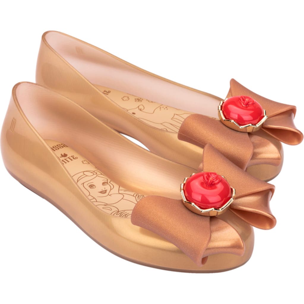 Mini Melissa X Disney Snow White Sweet Love Ballet Flat In Pink