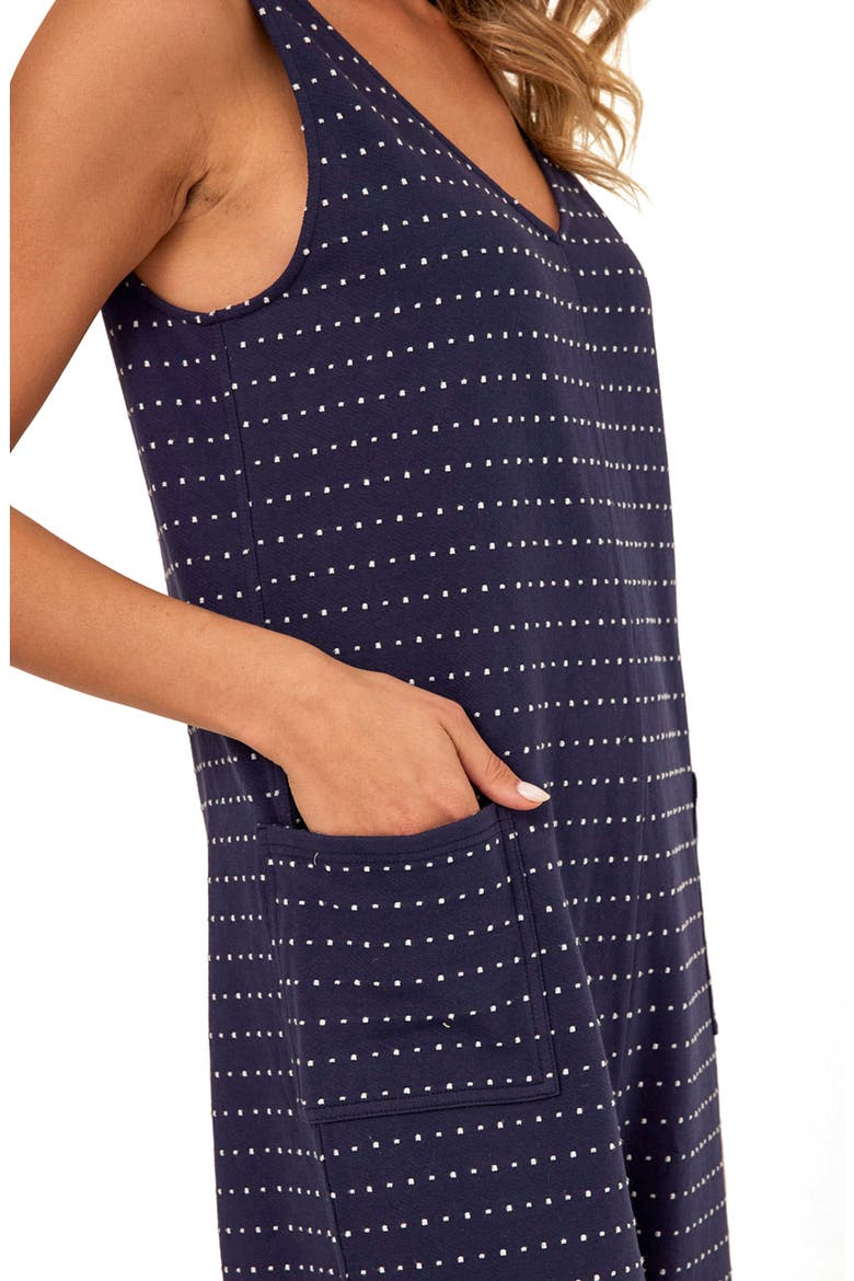Rainey Dot Crop Jumpsuit, Alternate, color, STARGAZER/ ECRU