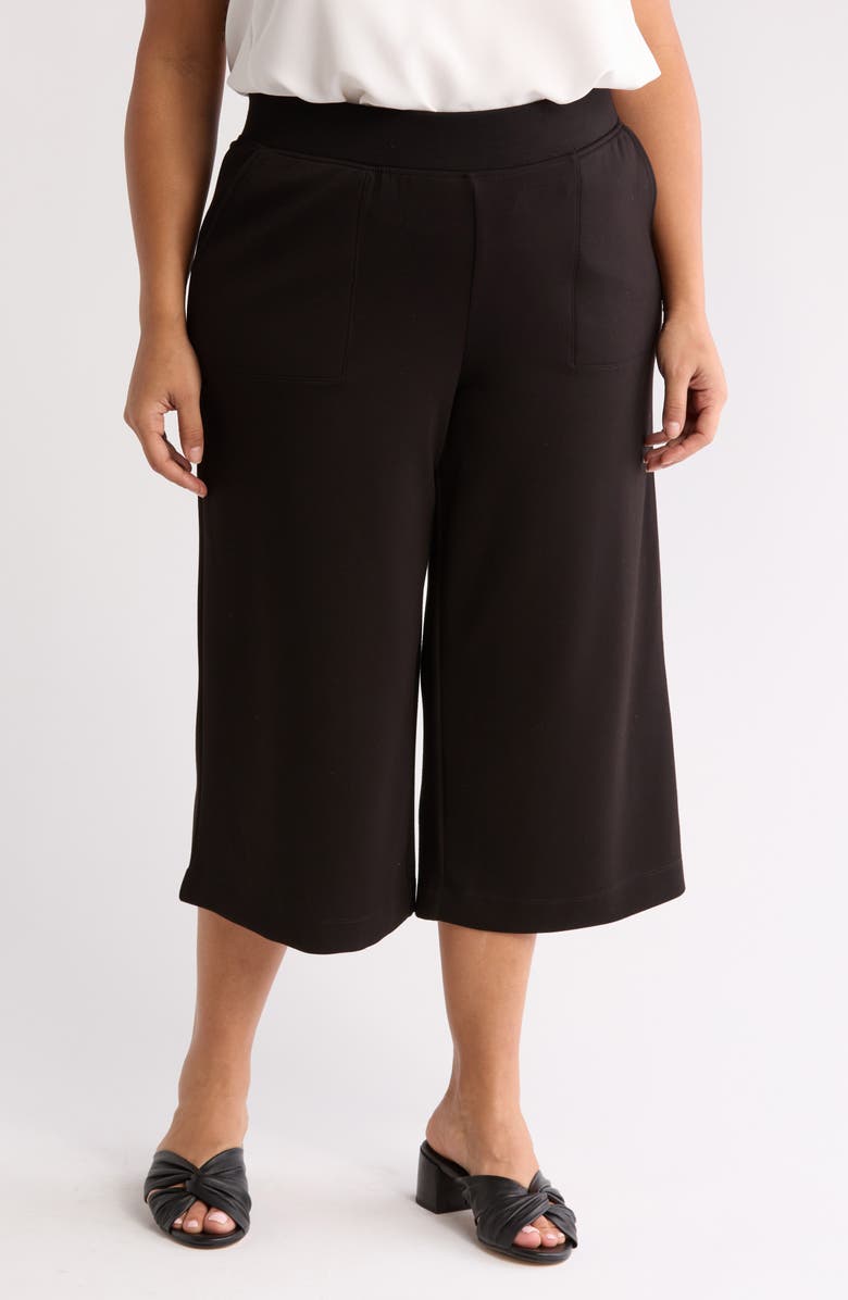 T Tahari Crop Pants, Main, color, Black