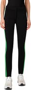 Akris punto Mara Side Stripe Jersey Ankle Pants