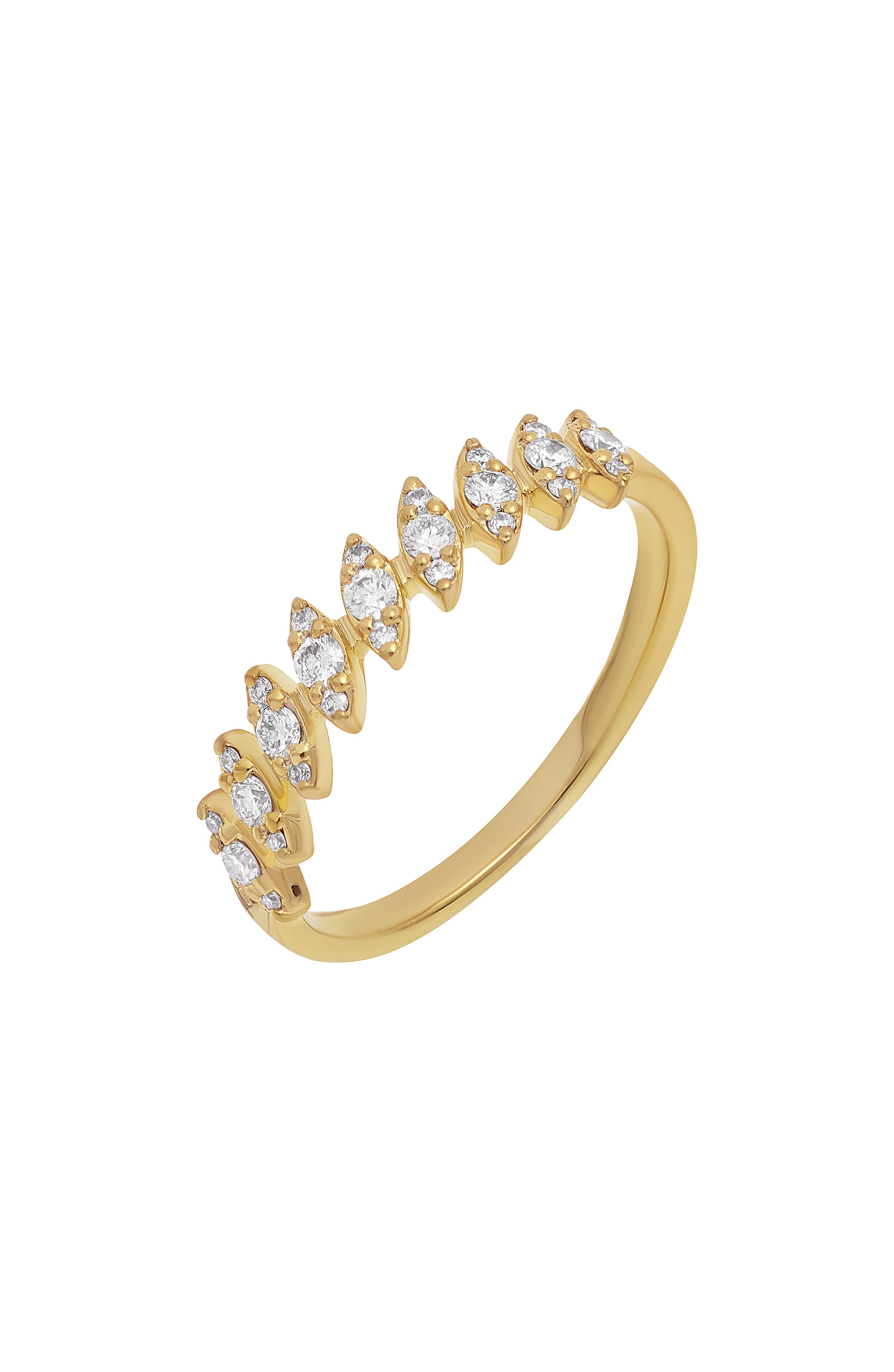 Bony Levy 18K Yellow Gold Diamond Stackable Ring