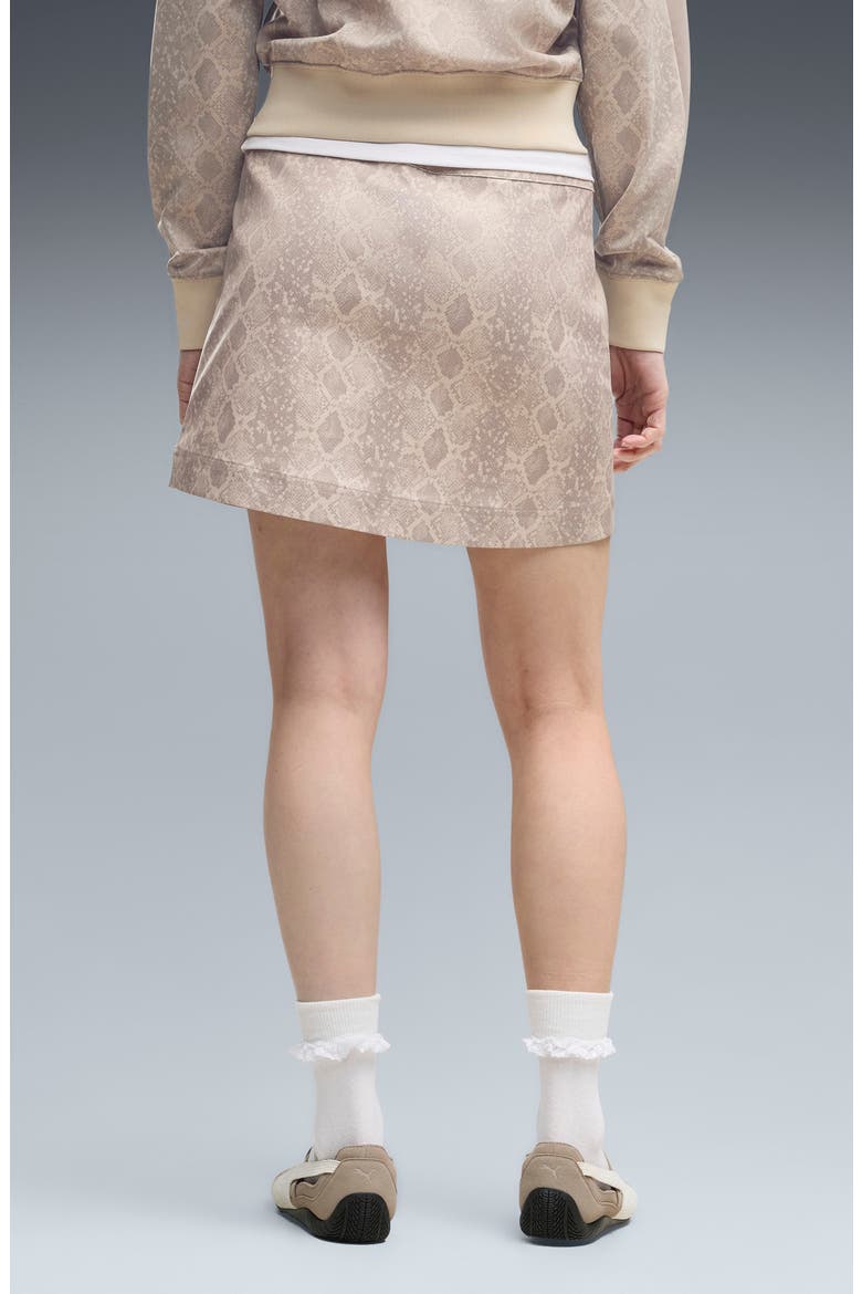 AOP T7 Snake Print Mid Rise Skirt, Alternate, color, MOUSE GRAY