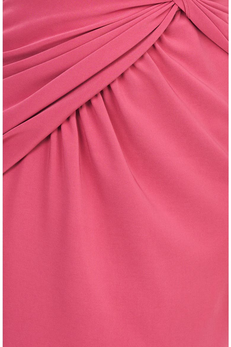Sabina Twist Front Midi Dress, Alternate, color, BERRY SORBET