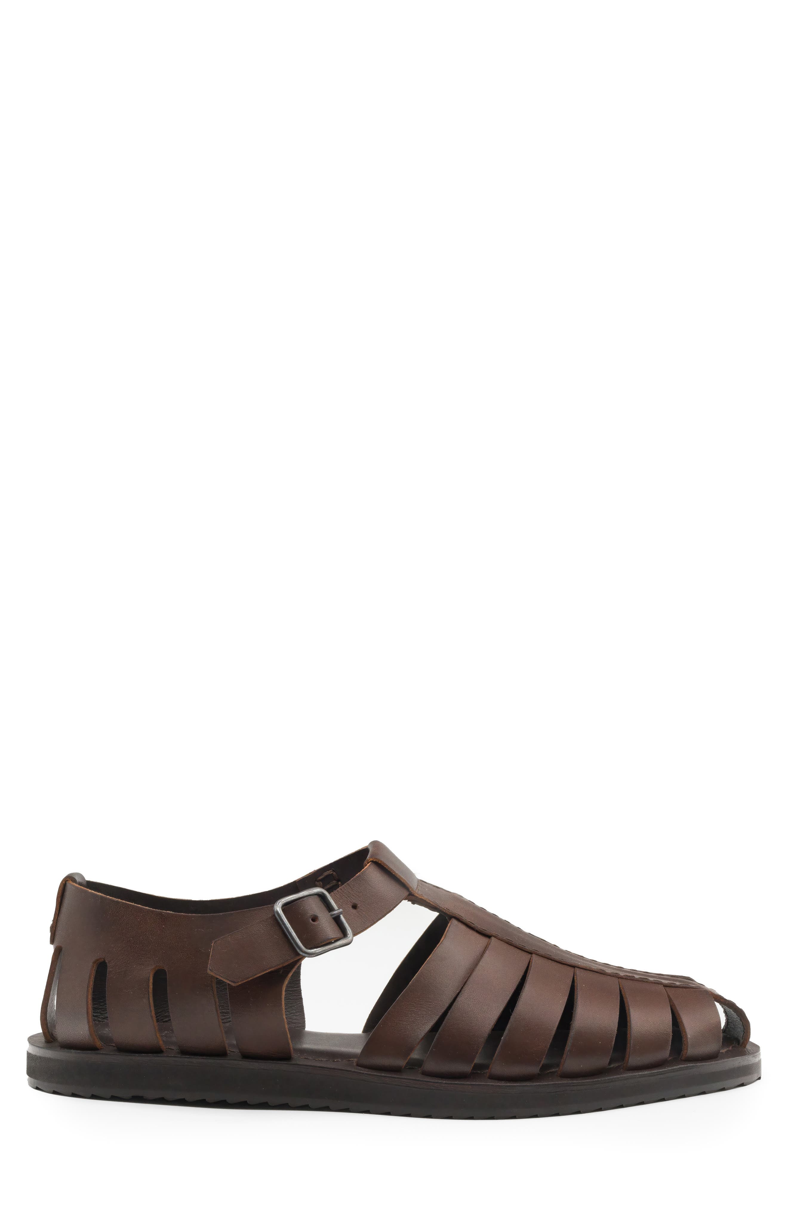 Zelli Italia Pesca Fisherman Sandal, Alternate, color, Brown