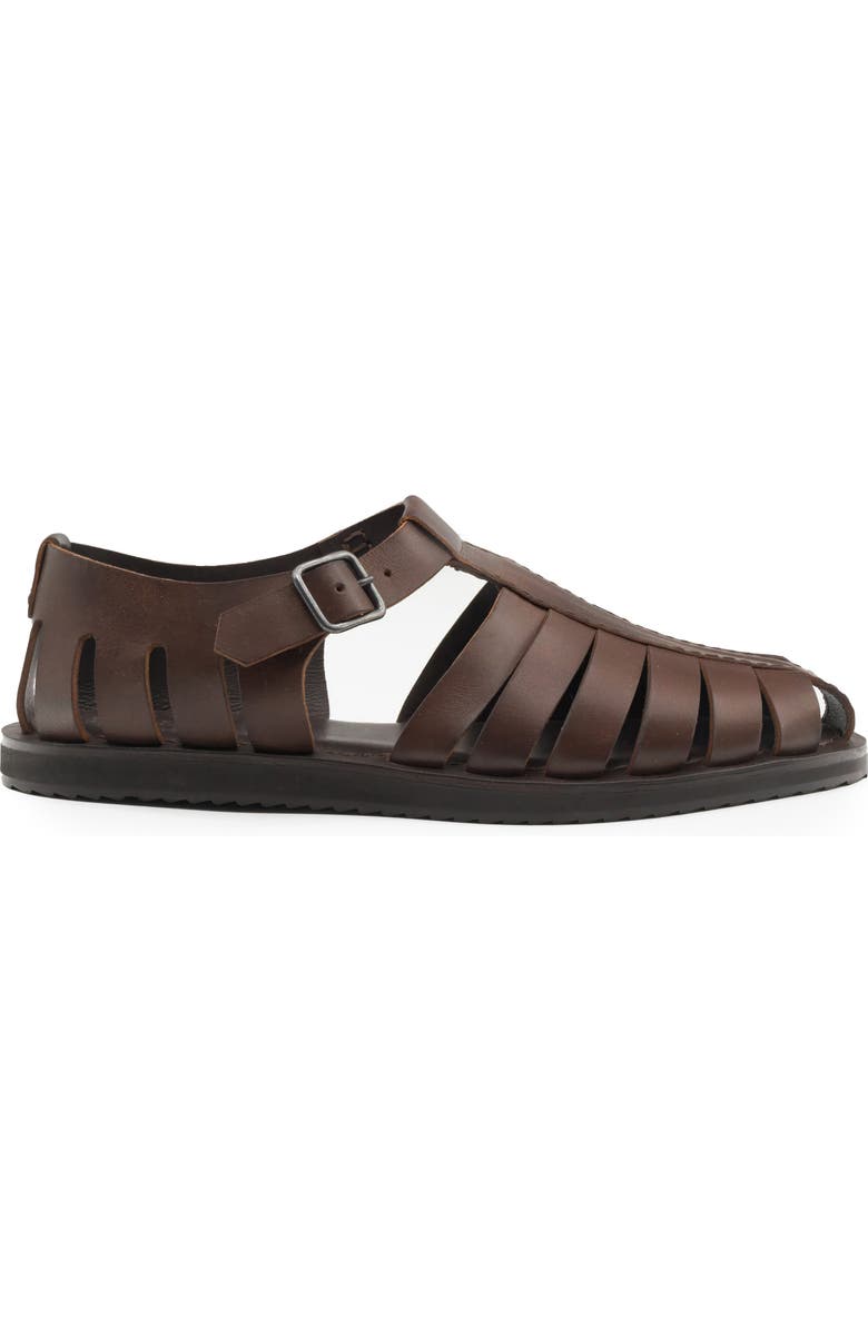 Zelli Italia Pesca Fisherman Sandal, Alternate, color, Brown