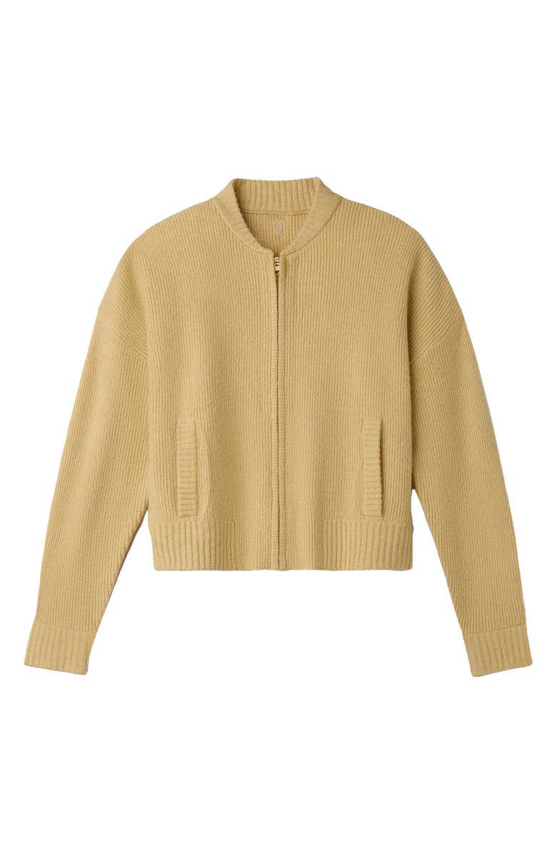 Rhone Westside Zip Cardigan, Alternate, color, Golden Flax