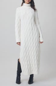 Splendid x @cellajaneblog Cable Knit Sweater Dress