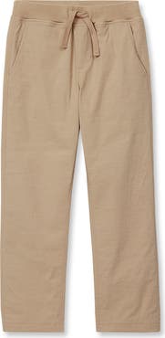 Lands' End Boys Iron Knee Stretch Jersey Lined Pull On Pants