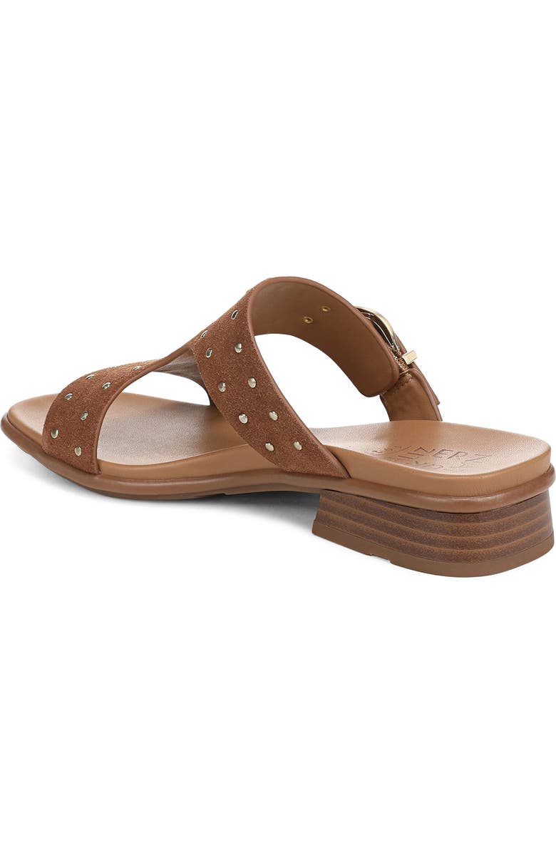 Naturalizer Studded Beach Slide Sandal, Alternate, color, Walnut Wake