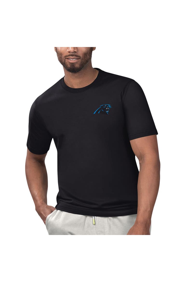 Men's Margaritaville Black Carolina Panthers Licensed to Chill T-Shirt, Main, color, Black