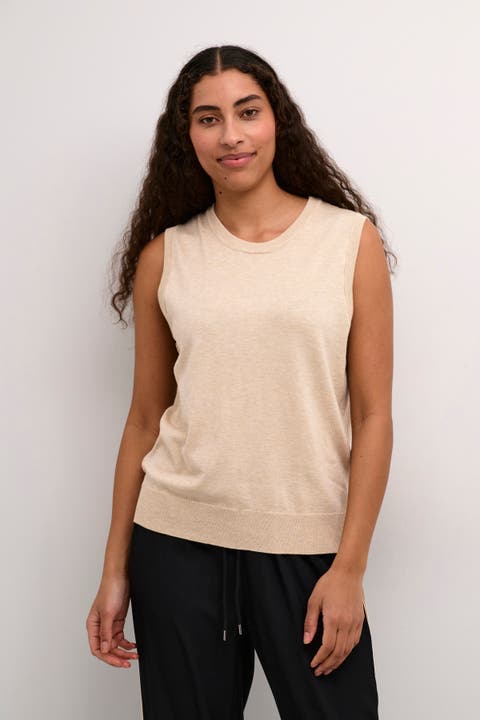 KAlizza Round Neck Sleeveless Pullover