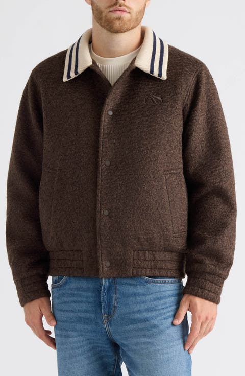Cambie Boucl9 Varsity Jacket