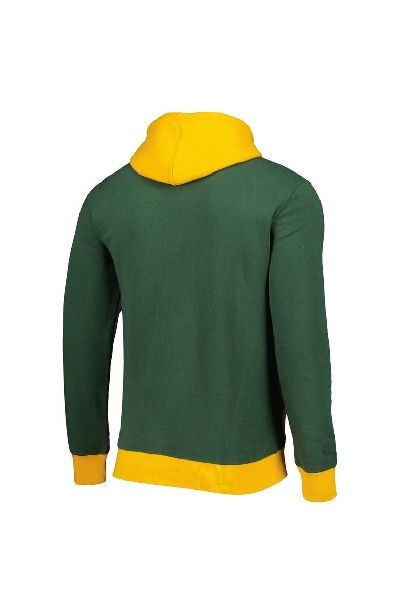 Mitchell & Ness Men's Mitchell & Ness Green Green Bay Packers Big Face 5.0 Pullover Hoodie, Alternate, color, Green
