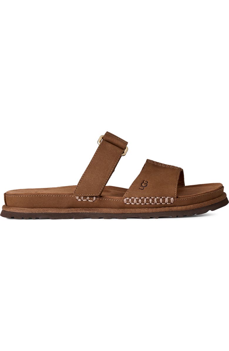UGG<sup>®</sup> GoldenGaze Slide Sandal, Alternate, color, Dark Chestnut