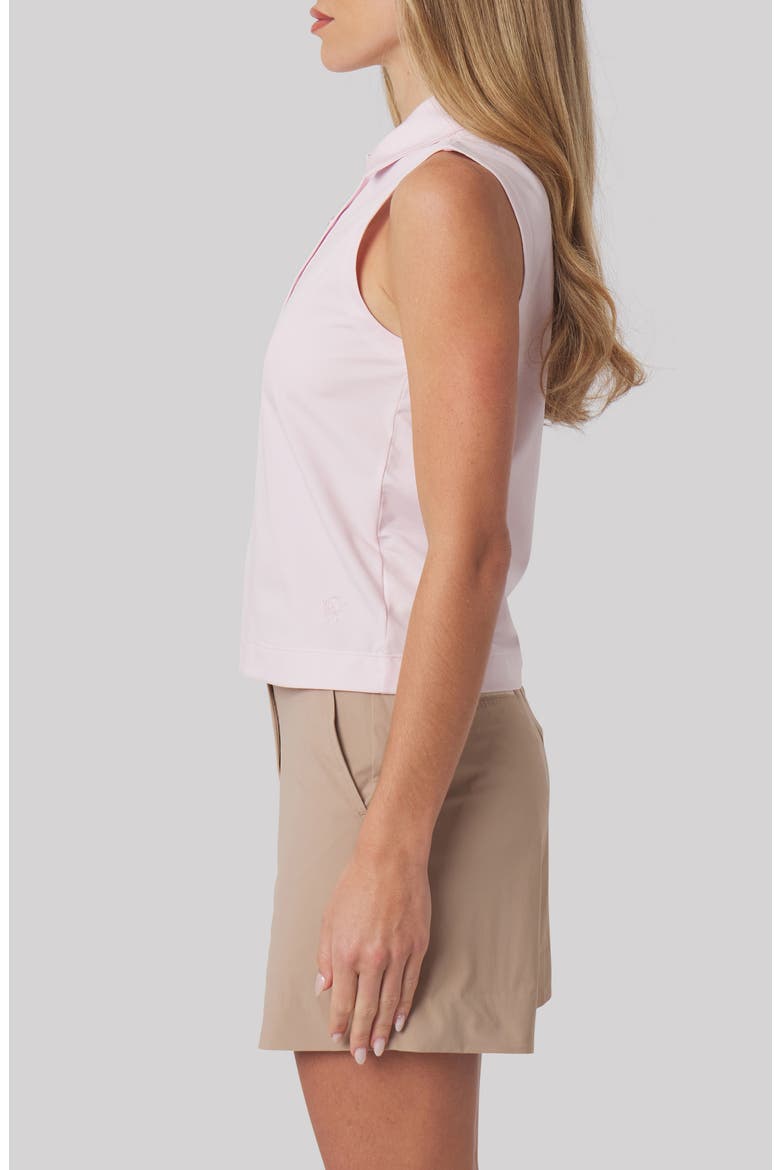Maggie Sleeveless Golf Polo, Alternate, color, PETAL PINK
