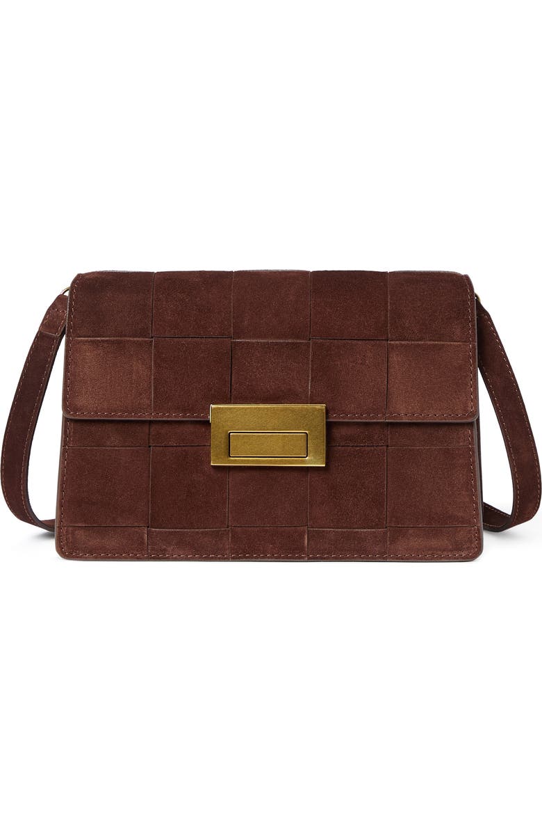 Loeffler Randall Delphine Clutch, Main, color, Espresso