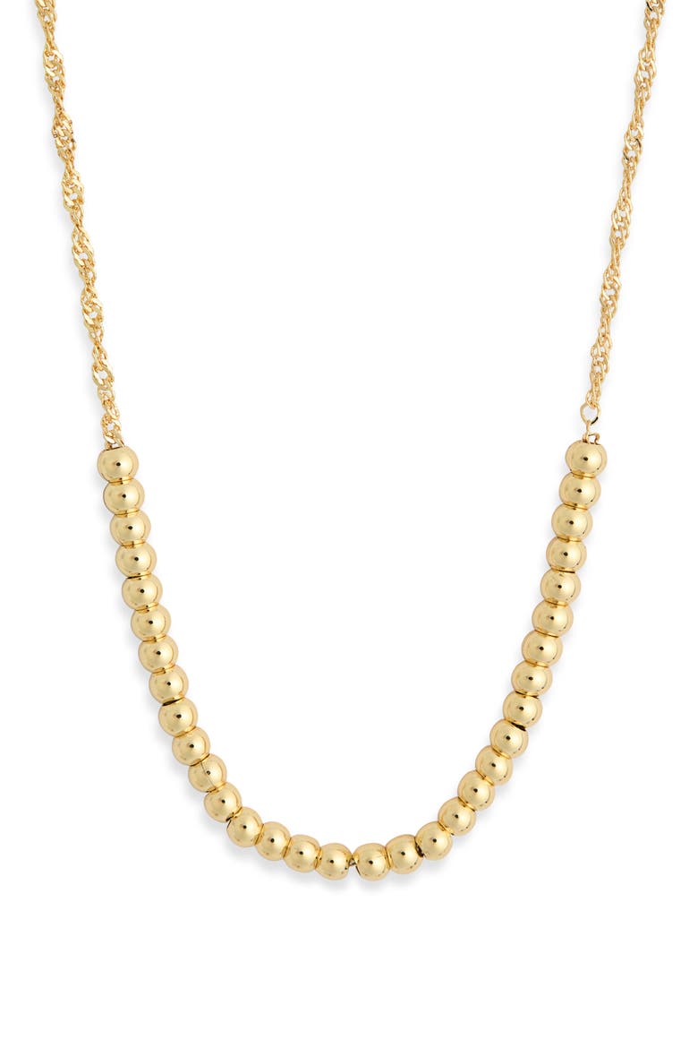 Demi Fine Ball Chain Necklace, Main, color, GOLD