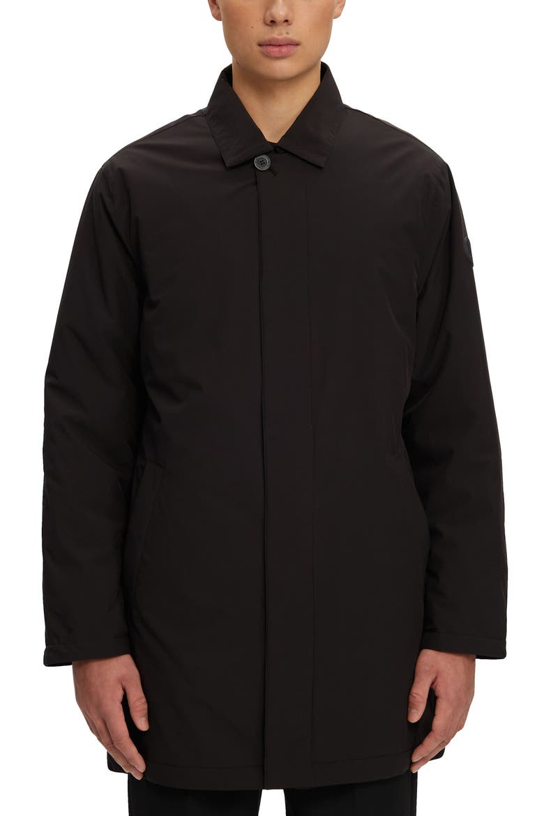 Ryo Water Resistant Coat, Main, color, BLACK