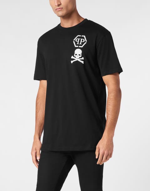 T-Shirt V-Neck Ss Skull&Amp;Bones Men