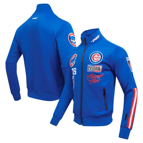 Pro Standard Royal Chicago Cubs Fast Lane Full-zip Track Jacket