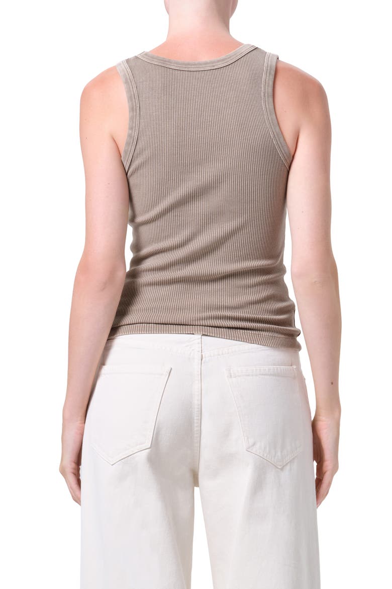 Poppy Scoop Neck Rib Tank, Alternate, color, TRAIL KHAKI TAN