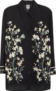 Anne Klein Floral Button-Up Shirt