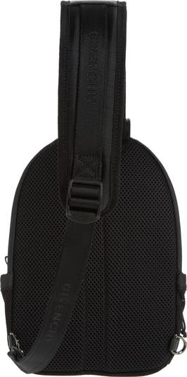 新着!【Givenchy】Gトレイル バッグ ナイロン＆レザー Givenchy Men's G-Trail Nylon and Leather Sling Crossbody Bag