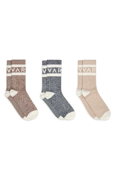 Spencer Assorted 3-Pack Marled Crew Socks