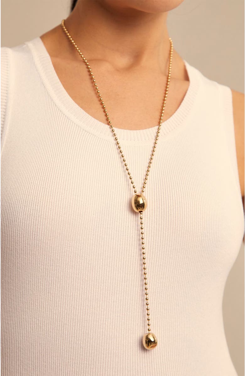 UNODE50 Drop Chain Necklace, Alternate, color, Gold